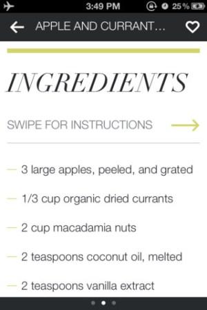 Paleo Australia Recipes iPhone App Screenshot